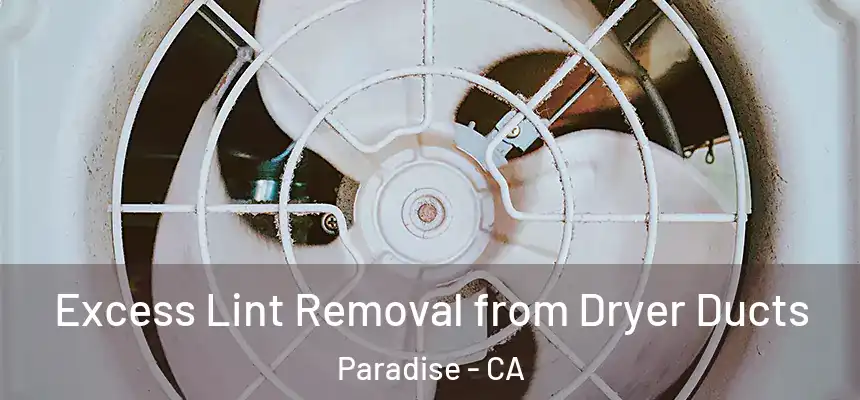 Excess Lint Removal from Dryer Ducts Paradise - CA