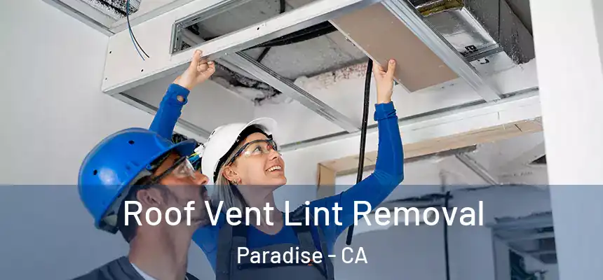 Roof Vent Lint Removal Paradise - CA